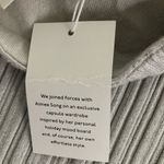 Madewell x Aimee Song Womens Gray Ribbed Shimmer Tube Top Photo 7