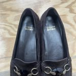 Stuart Weitzman  Jeweled Loafer Women's 8.5M Suede Brown Block Heel Career Preppy Photo 7