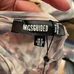 Missguided Misguided Sheer Grey Tie Dye Long Sleeve Mini Dress Womens 2 Cover Up Swim Photo 1