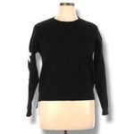 Laju Black White Star Sleeve Pattern Crewneck Knit Pullover Sweater XL Spacecore Black Photo 1