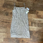 1. State  Linen stripped mini cocktail dress Photo 2