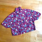 Pull & Bear  Floral, Button Up Cropped Top, Rust Orange, Blue, Yellow, Size M Photo 14