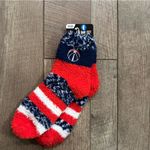 Nba NWT Washington Wizards Basketball Navy & Red Homegator Fuzzy Socks Photo 1