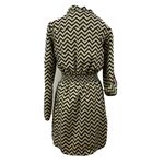 Olive & Oak  Womens Button Front Chevron Shirt Dress With Attached‎ Belt small Photo 3