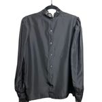 ROHE Magalie Silk Black Blouse NWT Sz. 40 (US 8/L) Size L Photo 7