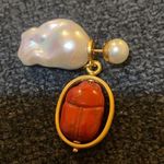 Christian Dior Dior Tribales Single Earring Gold-finish metal with white fresh Pearl Photo 1