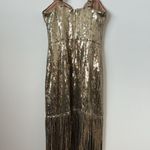 Bronx and Banco  Cherie Gold Maxi Dress Size: XS Photo 11