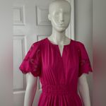 Anthropologie  The Somerset Romantic Pink Maxi Dress: Cutwork Edition Size Small Photo 7