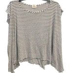 Urban Outfitters Pins and Needles Stripe XS Women’s Raw Hem Swing Top Blouse Oversized Photo 0