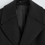 ZARA NWT  DOUBLE-BREASTED WOOL COAT WITH BELT sz MEDIUM Photo 5