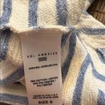 Sol Angeles  Monterey Stripe Dress Gray White Citron Yellow Small Photo 6