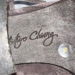 Arturo Chiang Reiden Gray Suede Fringe Booties Photo 6