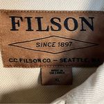 Filson Willow Denim Button Up Jacket in Neutral Cream Womens Sz XL Photo 3