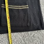 Bay Point Threads women's black cardigan sweater w/gold trim glitter, size Large Photo 10