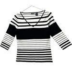 SculptureSilk‎ Silk Blend Striped V Photo 1