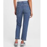 Gap NWOT High Rise Destructed Cheeky Straight Jeans Medium Wash Photo 1