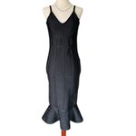 Maketina Women's Mermaid Spaghetti Strap Bodycon Midi Cocktail Bandage Dress Black Size M Photo 9