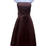 Jordan Vintage 1990’s satin strapless gown Photo 0