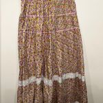 Love Shack Fancy Cotton Floral Saratoga Midi Skirt in Fruity Punch Small Photo 2