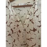 CHRISTY LYNN ($375 from Revolve) Printed 1005 Silk Peasant Blouse size S Small Tan Photo 3