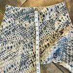 Mesmerize Snake Skin Cropped Pants Size 10 White Photo 2