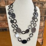 Chico's Chico’s gunmetal chain and open link 42” necklace belt Photo 0