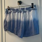 Ocean Drive Crochet Trim Shorts by  - Blue & White Tie Dye Photo 2