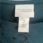 Weekends by Chico’s Women's Teal Starry Night Top Blue Size 2 Photo 2