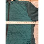 Spyder Quilted Hybrid Jacket Teal Green Full Zip Fleece Sleeves Mens XL Photo 8