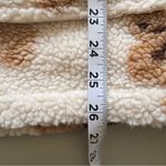 Aelfric Eden  Women’s Bear Print Puffer Jacket - Cream and Brown Photo 9