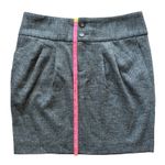 Banana Republic Karine Tailored Herringbone Mini Skirt Gray Size 2 NWT Photo 5