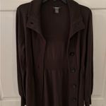 Kenneth Cole Reaction Sweater Dress Size S brown Long Sleeve Wool Blend Preppy Photo 4