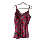 Victoria's Secret Women's  Red Green Plaid Chemise M Photo 2