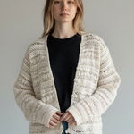 Tiara International Vintage  Crochet Knit Cardigan Photo 0