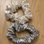 White and Silver Rhinestone Scrunchies Photo 0