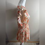 Umgee  Floral Smocked Midi Dress - Cream and Red large Photo 3