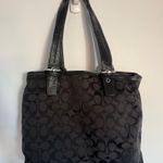 Coach Black  soho Signature Monogram Tote F17401 Photo 0