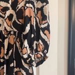 TCEC  Abstract Pattern Dress with Puff Sleeves Photo 2