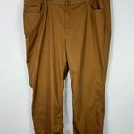 Jones New York Plus 22W Brown Lexington Straight Leg Stretch Pants Career Office Photo 0