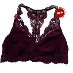 Maidenform Maroon Lace Wireless No Pads Bralette Women Size Medium NWT | 10-17 Photo 0