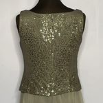 Atelier Danielle Gray Embellished Midi Dress Size 8 Photo 9