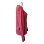 Jeanne pierre Vintage  Pink Knit Cotton Mock Turtleneck Sweater M Medium Photo 4