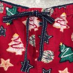 INSOMNIAX Red Christmas Lounge Pajama Shorts Cotton Fleece Size L Photo 1