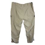 Exofficio 100% Nylon Light Tan Roll Tab Leg Lightweight Hiking Pants Size 10 Photo 1