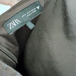 ZARA Pinstripe Strapless Mini Dress Photo 8