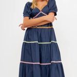 English Factory NWT  Color Block Trim Midi Dress size small Photo 0