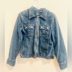 French Cuff Blue Jean Jacket Size L Photo 0