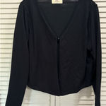 Grace Karin  Black Open‎ Cardigan Button Close Long Sleeve Size XL Photo 0
