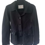 Sugarfly Women's Black Quilted Chunky Button Down Jacket Coat Pockets L Size L Photo 0