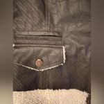 Affliction  Black Premium Flight Jacket Women’s Brown Size XS Photo 6